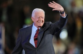 Jimmy Carter, seen here at the Democratic National Convention in 2008, served as US president from 1977 to 1981