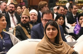 Malala Yousafzai at the international summit on 'Girls’ Education in Muslim Communities', in Islamabad