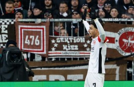 Eintracht Frankfurt forward Omar Marmoush declined to celebrate his goal against former club St Pauli on Saturday