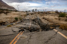 The Dead Sea's retreat has led the abandoned resorts along the old shoreline to fall into disrepair