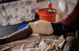The hospital is supported by the International Committee of the Red Cross