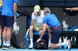 Jannik Sinner had to have a medical timeout fter feeling dizzy against Holger Rune