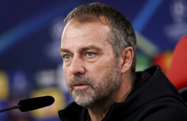 Barcelona's Hansi Flick spoke to the media ahead of the clash against Benfica on Tuesday in the Champions League