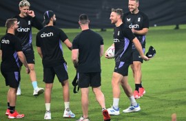 England train on the eve of the first T20