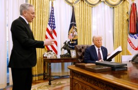David Sacks, pictured in the Oval Office with Donald Trump, is the president's new AI Czar