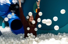 Museum founder Andrea Golubic at Zagreb's HaHaHouse museum 
