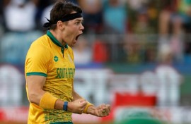 In and out: South Africa's Gerald Coetzee