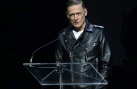 Bryan Adams speaks at the 2022 Canadian Songwriters Hall Of Fame Gala at Massey Hall in September 2022 in Toronto, Ontario 