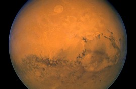 A file photo taken 27 August 2003 by NASA's Hubble Space Telescope shows Mars snapped within minutes of the planet's closest approach to Earth in nearly 60,000 years