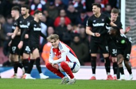 Arsenal were beaten 1-0 at home by West Ham