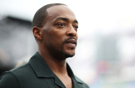 Actor Anthony Mackie plays the title role in Marvel and Disney's 'Captain America: Brave New World,' taking over from longtime 'Captain' Chris Evans