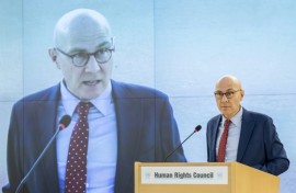 UN rights chief Volker Turk addressed the Human Rights Council in Geneva