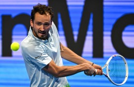 Angry outburst: Russia's Daniil Medvedev
