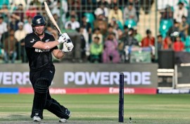 New Zealand's Glenn Phillips made 61 off 39 balls in the tournament opener against Pakistan
