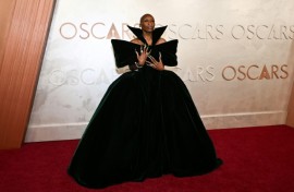 'Wicked' star Cynthia Erivo gave Elphaba vibes at the Oscars in dark green Louis Vuitton