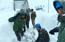 At least four people were killed in India after an avalanche hit a remote border area, officials said