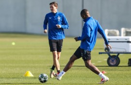 Captain Hans Vanaken (L) will be the key player for Club Brugge as they renew acquaintances with Aston Villa in the Champions League this week