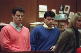Erik Menendez (L) and his brother Lyle (R) are trying a three-pronged bid to get out of life sentences