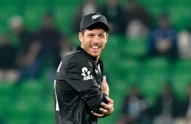 Mitchell Santner during this week's semi-final win