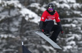 Australian snowboarder Belle Brockhoff fractured her back in a crash at  World Cup race in Georgia