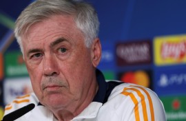 Real Madrid's Italian coach Carlo Ancelotti backed his team despite the heavy pressure they will face at Atletico