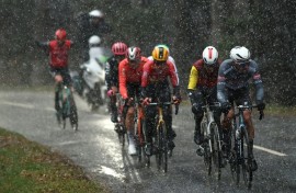 Paris-Nice, known as the 'Race to the Sun', was hit by hail, sleet and snow