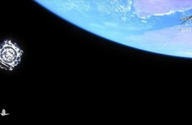 The Webb telescope as it left Earth in 2021