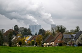 A lignite-fired power station in Germany operated by energy giant RWE