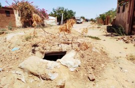 Desperate for safety from bombardment of Sudan's besieged city of El-Fasher, Darfur, residents have built makeshift bunkers