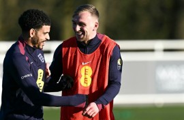 Morgan Gibbs-White (left) has been drafted in to Thomas Tuchel's first England squad
