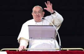 The pope has missed reading the Angelus prayers for five straight weeks
