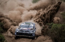 Elfyn Evans holds nearly a two-minute lead after the penultimate day of action at Safari Rally Kenya