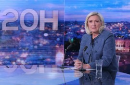 Marine Le Pen was defiant in a television interview