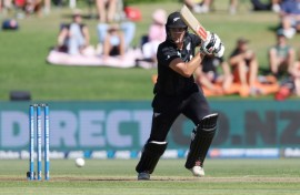 New Zealand’s Rhys Mariu scored a maiden half-century