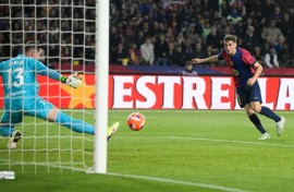 Gavi put Barcelona ahead after seven minutes against Betis