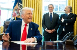 US President Donald Trump said he huddled with Treasury Secretary Scott Bessent and Commerce Secretary Howard Lutnick before announcing the 90-day pause on tariffs