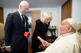 The planned meeting with King Charles III and Queen Camilla initially had been cancelled due to Pope Francis's poor health