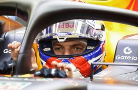 Red Bull's Max Verstappen was left struggling in McLaren's wake