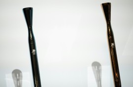 The torches for the Milano Cortina 2026 Winter Olympics (L) and Paralympics (R) have been unveiled