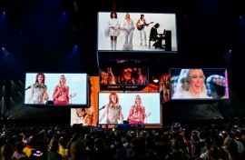 Swedish pop legends Abba burst onto the scene after winning the Eurovision with "Waterloo" in 1974