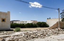 Residents of Mezzouna say it took first responders too long to reach the town after the school wall collapsed, crushing three young adults.