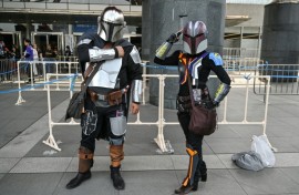 Visitors donned their best 'Star Wars' costumes for the Celebration event in suburban Tokyo