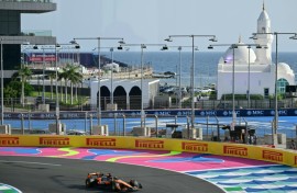 McLaren's Oscar Piastri in third practice in Jeddah
