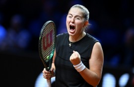 Jelena Ostapenko clinched her ninth WTA title in Stuttgart