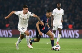 Achraf Hakimi's PSG suffered their first defeat of the season in Ligue 1 on Friday against Nice
