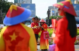 Social media users have been anticipating the parade for days after widespread coverage of rehearsals in Vietnamese media, which is controlled by the state