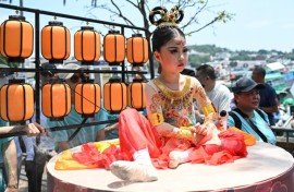 Tourists from Communist Party-ruled mainland China visited Hong Kong to experience traditional Chinese culture not often seen back home