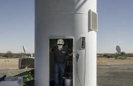 The MeerKAT operates in a 'radio quiet zone' where radio waves, cell phone signals and wireless connections are strictly controlled to prevent interference with the telescope's tracking