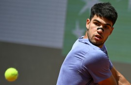 Carlos Alcaraz returned to action with a win over Dusan Lajovic at the Italian Open