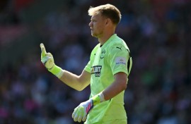 Rare clean sheet: Southampton goalkeeper Aaron Ramsdale
